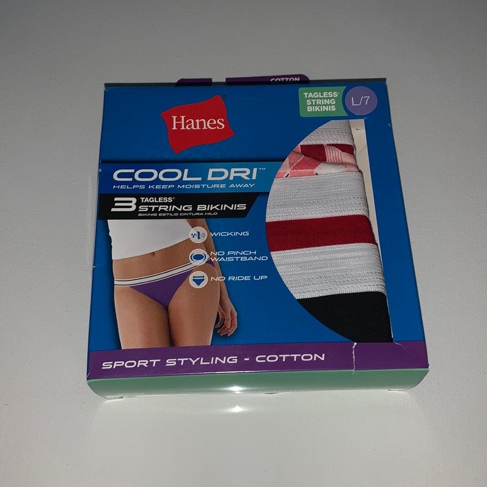 Hanes cotton string bikinis women’s